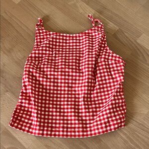 Urban Outfitters Red and White Checkered Camisole
